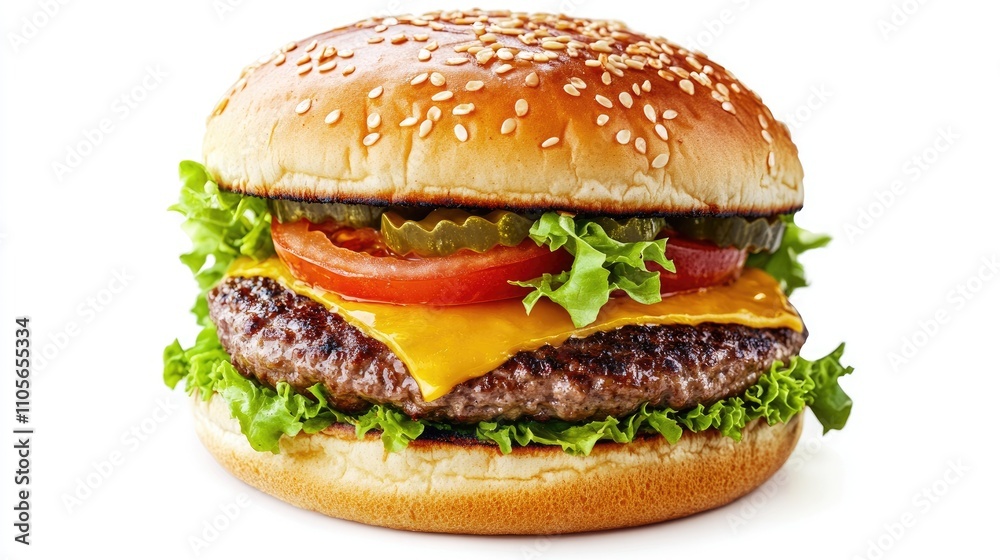 Delicious fast food, burger, hamburger, cheeseburger, isolated on white background, full depth of field, clipping path. Delicious fast food, burger, hamburger, cheeseburger, isolated on white background, full depth of field, clipping path.