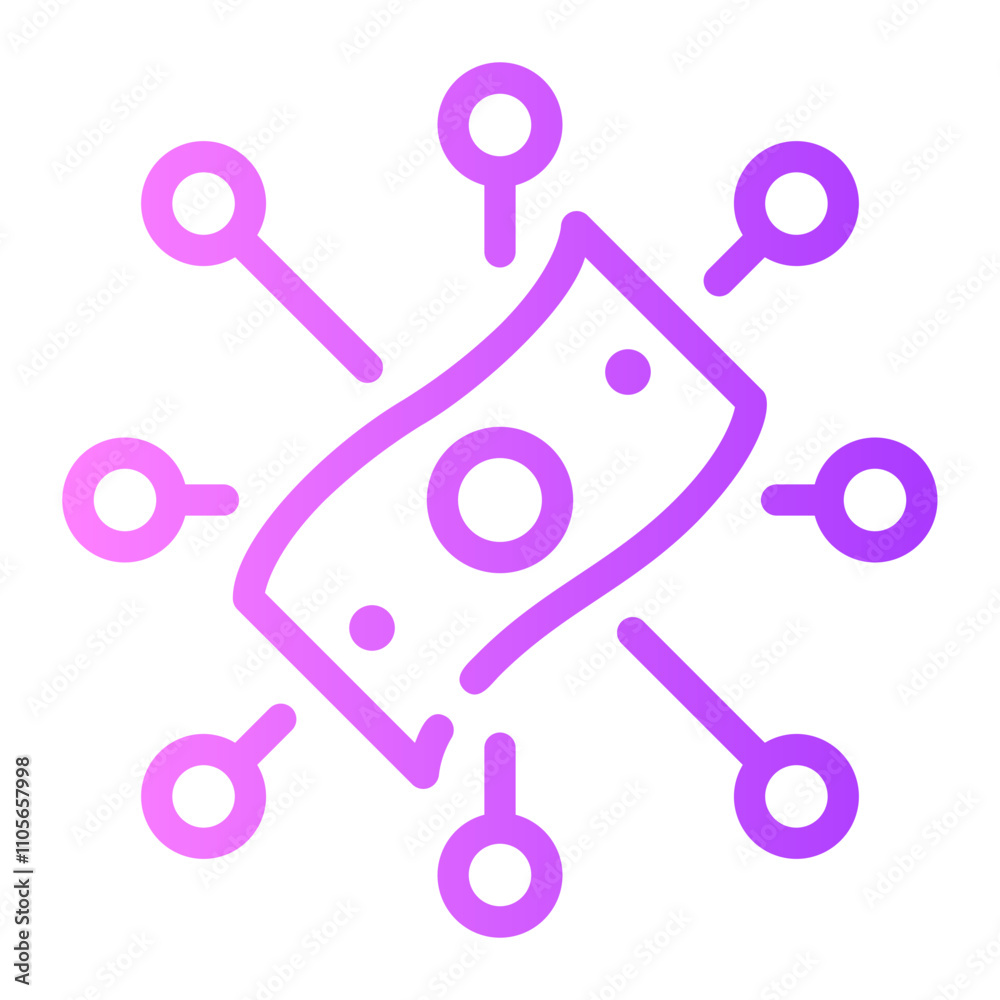 network gradient icon