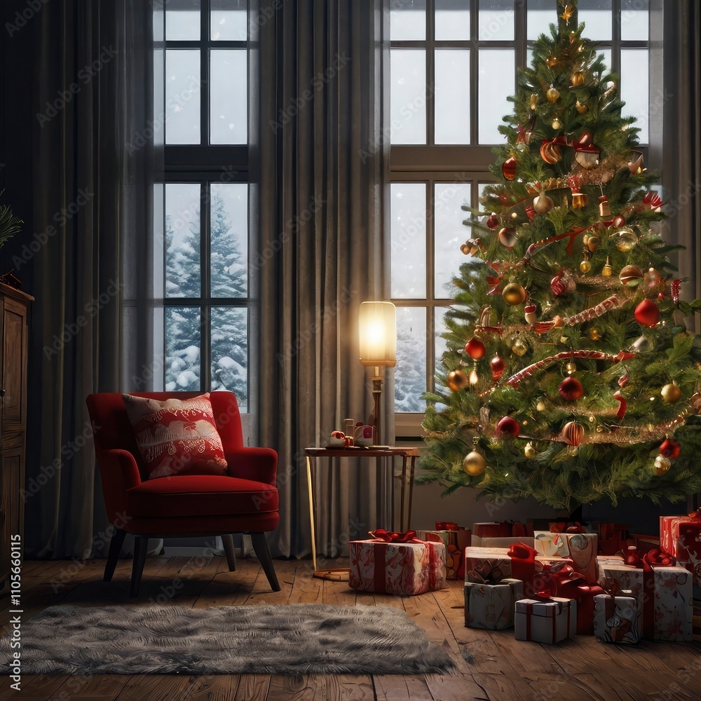Christmas night in the city Christmas night in the city