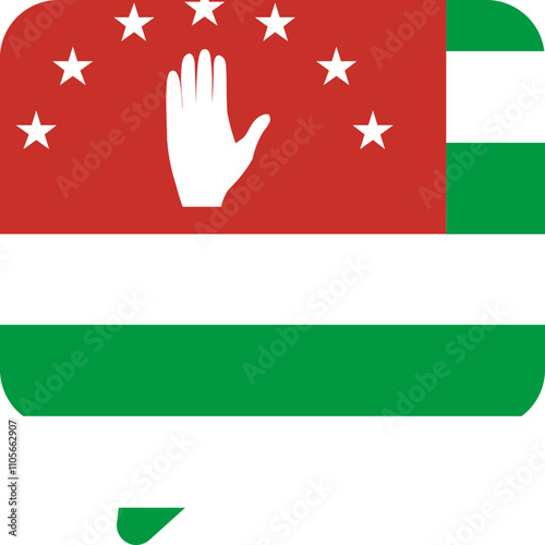 Chat Icon of Abkhazia Flag