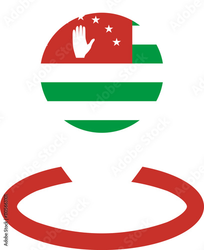 Location Icon of Abkhazia Flag