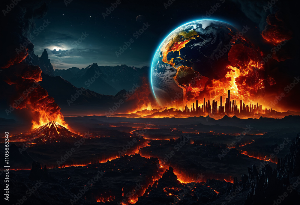 fire in the sky