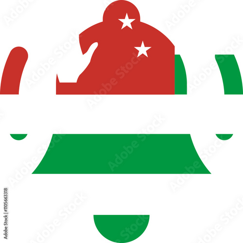 Abkhazia Flag On Alarm