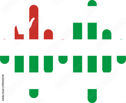 Abkhazia flag on Audio Wave icon