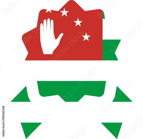 Abkhazia flag on Certificate Icon
