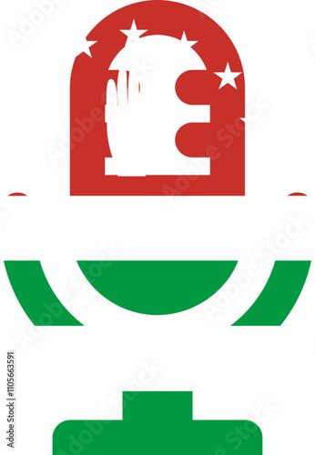 Abkhazia Flag on Microphone icon