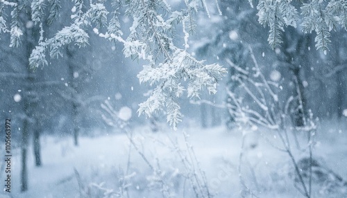  snow, snowflakes in the air photo