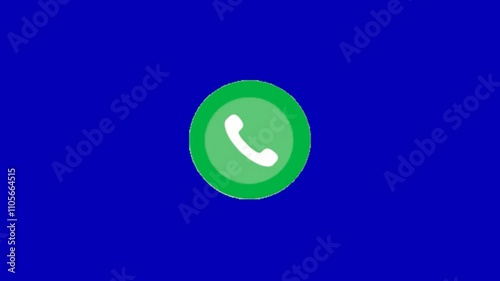 whatsapp icon on blue screen