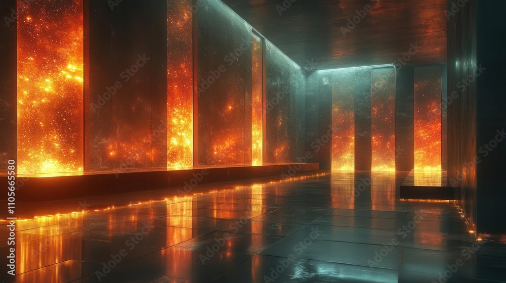 Hightech luminous panels with glowing vibrant nodes, layered metallic textures, and intricate finishes Hightech luminous panels with glowing vibrant nodes, layered metallic textures, and intricate finishes