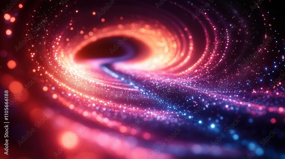 Hightech luminous spirals with glowing radiant edges, holographic accents, and dynamic depth effects Hightech luminous spirals with glowing radiant edges, holographic accents, and dynamic depth effects