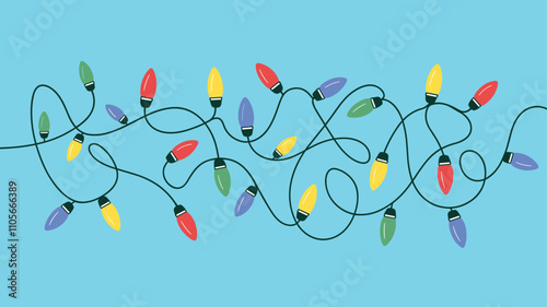 Seamless festive holiday background pattern with colorful Christmas ornaments