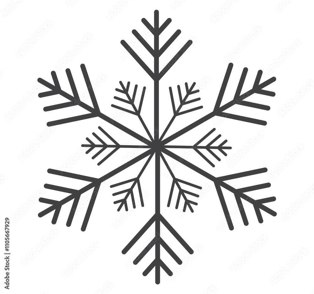 snowflake isolated on white background snowflake isolated on white background