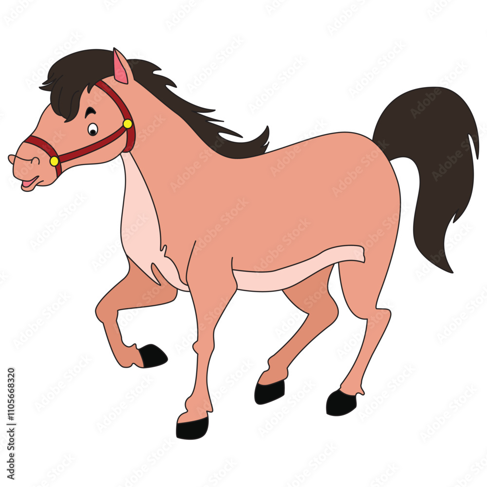 Horse isolated on white background Horse isolated on white background
