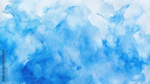 Stunning Blue Watercolor Texture: Abstract Background for Design