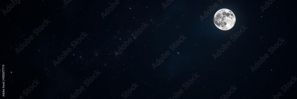A stunning background of a starry night sky with a full moon shining brightly, serene, background, galaxy A stunning background of a starry night sky with a full moon shining brightly, serene, background, galaxy