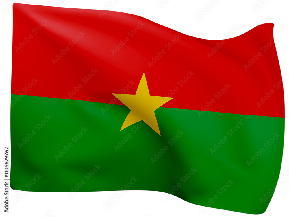 3d Flags O fBurkina Faso. 3d Flags O fBurkina Faso.
