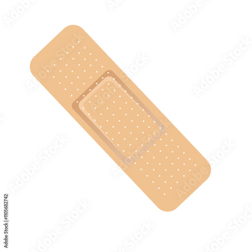 Medical hansaplast icon vector. Medical hansaplast plaster for wound isolated