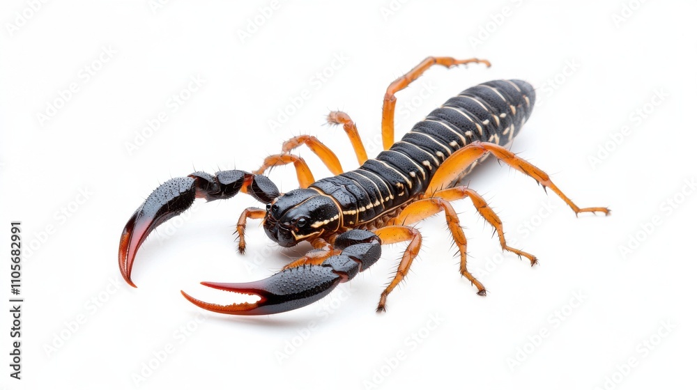 Fierce Scorpion Predator with Venomous Sting and Pinchers Attacking in the Wild Fierce Scorpion Predator with Venomous Sting and Pinchers Attacking in the Wild