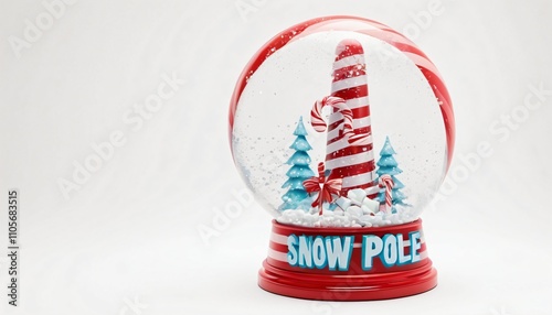 Snow Pole and Candy Cane Christmas