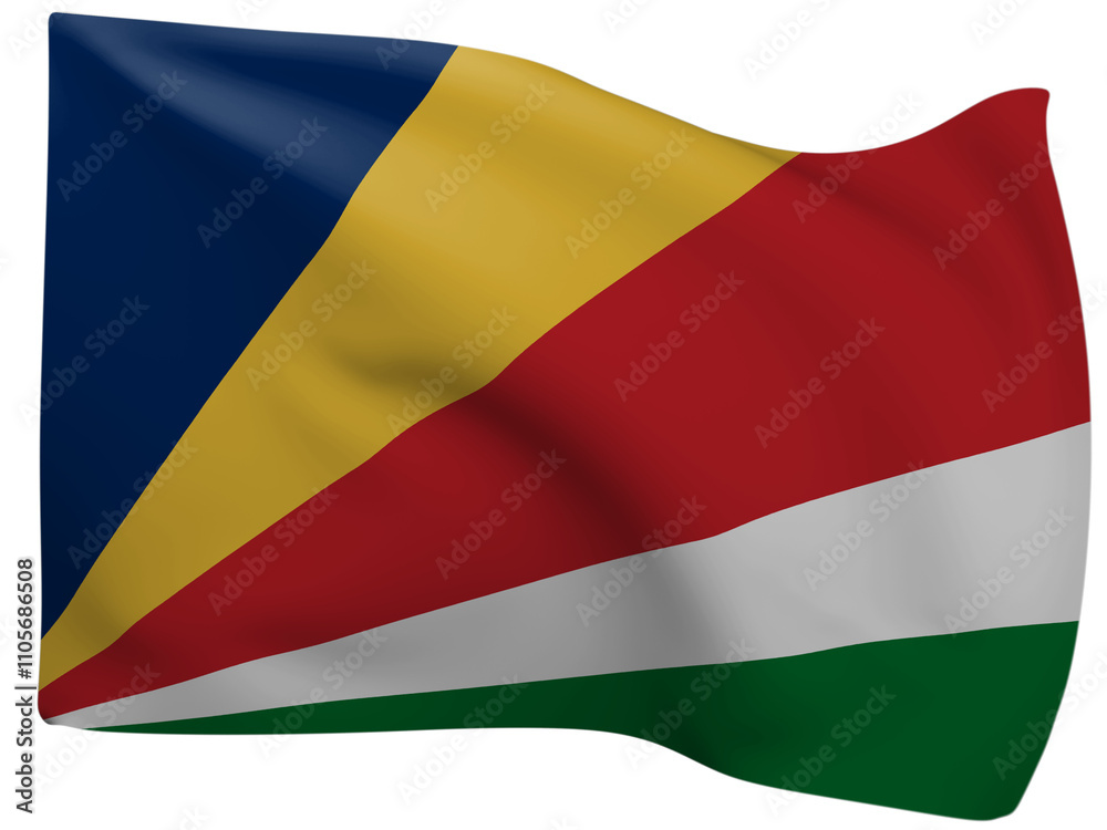 3d Flags Of Seychelles. 3d Flags Of Seychelles.