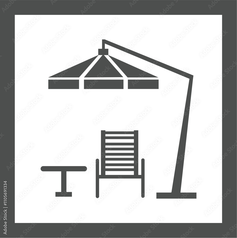 Terrace icon. Line element from balcony collection. Linear Terrace icon sign for web design, infographics and more. Terrace icon. Line element from balcony collection. Linear Terrace icon sign for web design, infographics and more.