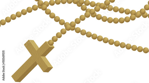 Gold Rosary with Cross