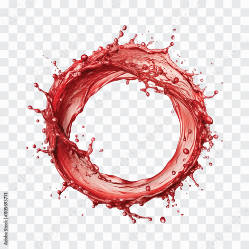 different style colourful paint splash in circle isolated on white background