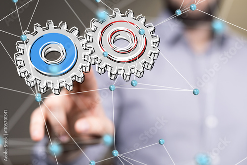gear Futuristic in Industry...