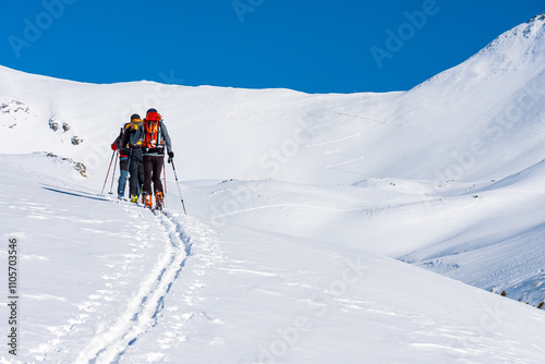 Obraz na płótnie Ski mountaineering