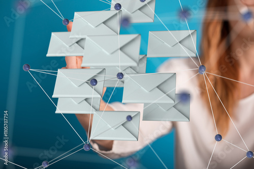 email icon concept in hand ...