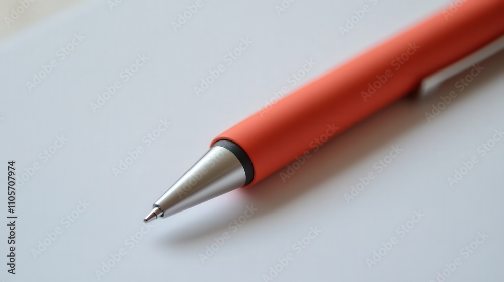 A retractable pen with a sleek, minimalistic design, perfect for carrying in a pocket or bag. The ink dries quickly, A retractable pen with a sleek, minimalistic design, perfect for carrying in a pocket or bag. The ink dries quickly,