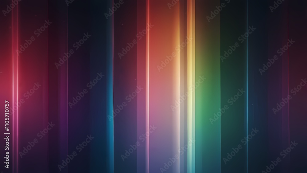 Fototapeta premium Soft blurred beams of color with subtle neon gradients