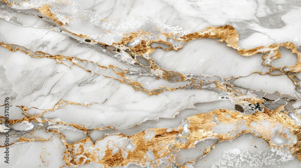 Texture of Calacatta Luccicoso marble with high resolution, featuring white stone and gold veins Texture of Calacatta Luccicoso marble with high resolution, featuring white stone and gold veins