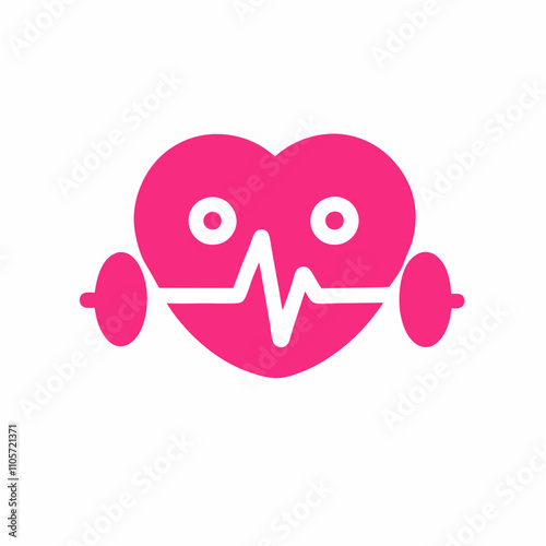 Heart Health Fitness Cardio Workout, Strong Heart, Dumbbells, Exercise