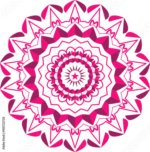 Mandala pattern art background 12 Vector.