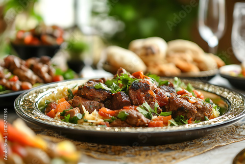 Close up on appetizing ramadan meal