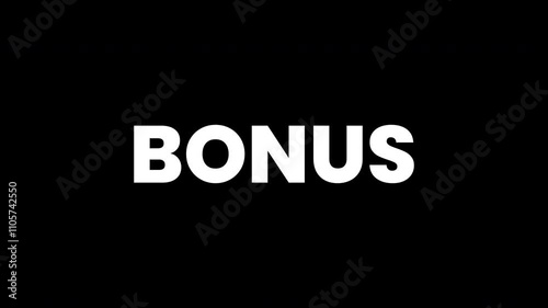 bonus text with flash fire transitions.4K motion animation.