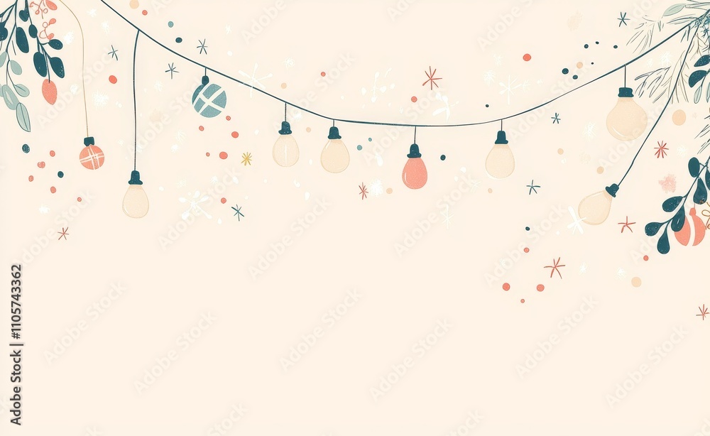 A sophisticated holiday scene featuring vibrant strands of lights set against a neutral backdrop. A sophisticated holiday scene featuring vibrant strands of lights set against a neutral backdrop.