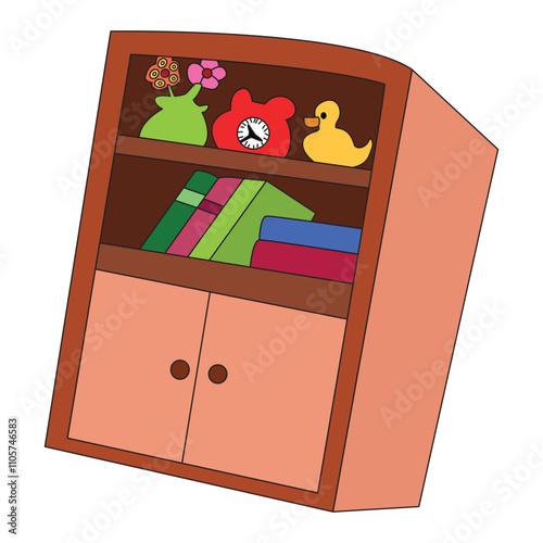 Different clothes in wardrobe