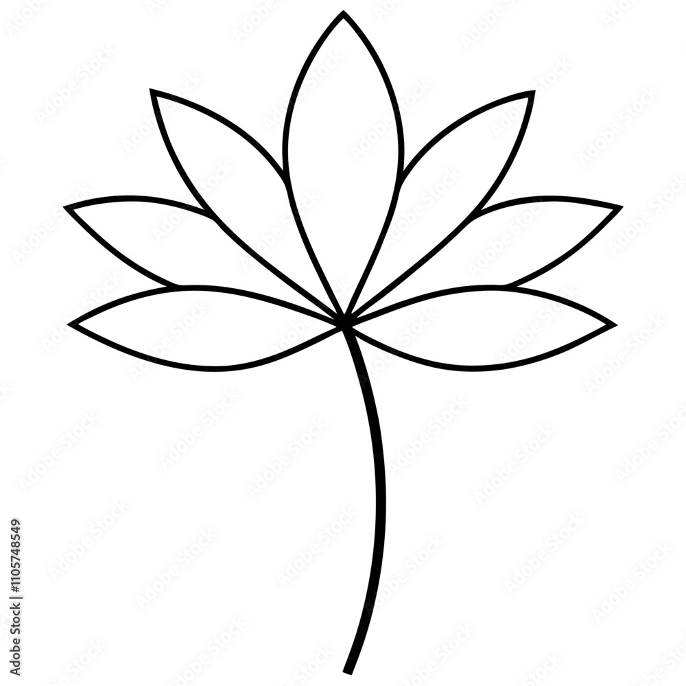 Water lily flower outline sign icon vector illustration with fun brush ink for photo overlays t-shirt print flyer poster design
Water lily flower outline sign icon vector illustration with fun brush ink for photo overlays t-shirt print flyer poster design