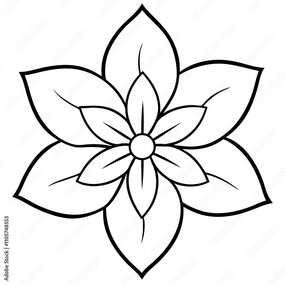 Flower Petal Bloom with Simple Center outline sign icon vector illustration with fun brush ink for photo overlays t-shirt print flyer poster design
Flower Petal Bloom with Simple Center outline sign icon vector illustration with fun brush ink for photo overlays t-shirt print flyer poster design