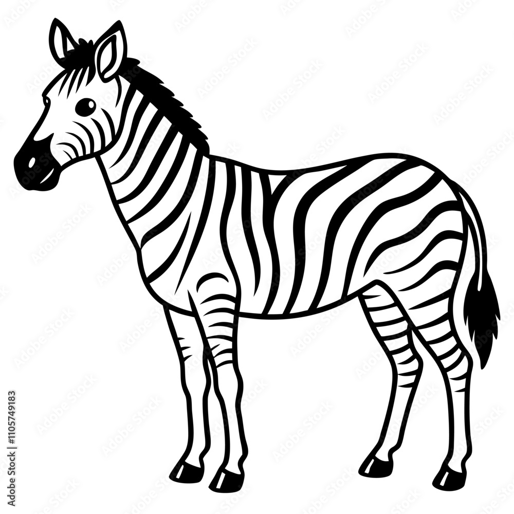 zebra doodle sketchy vector illustration with a white background zebra doodle sketchy vector illustration with a white background