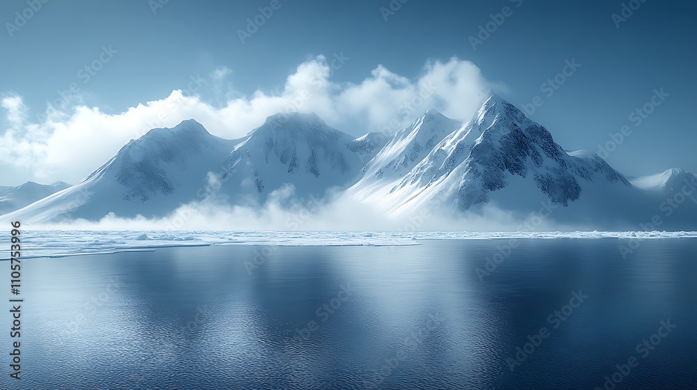 Arctic mountain calm Arctic mountain calm