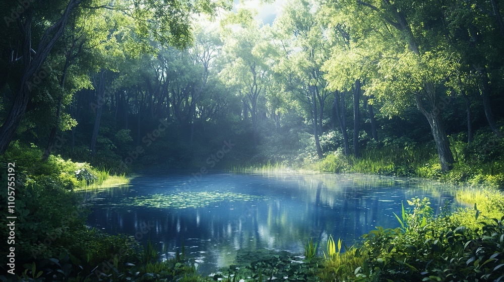 Obraz premium Forest of calm and relaxation
