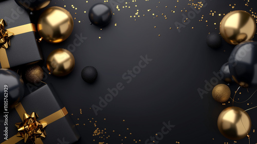 Background Black Friday Preto e Dourado