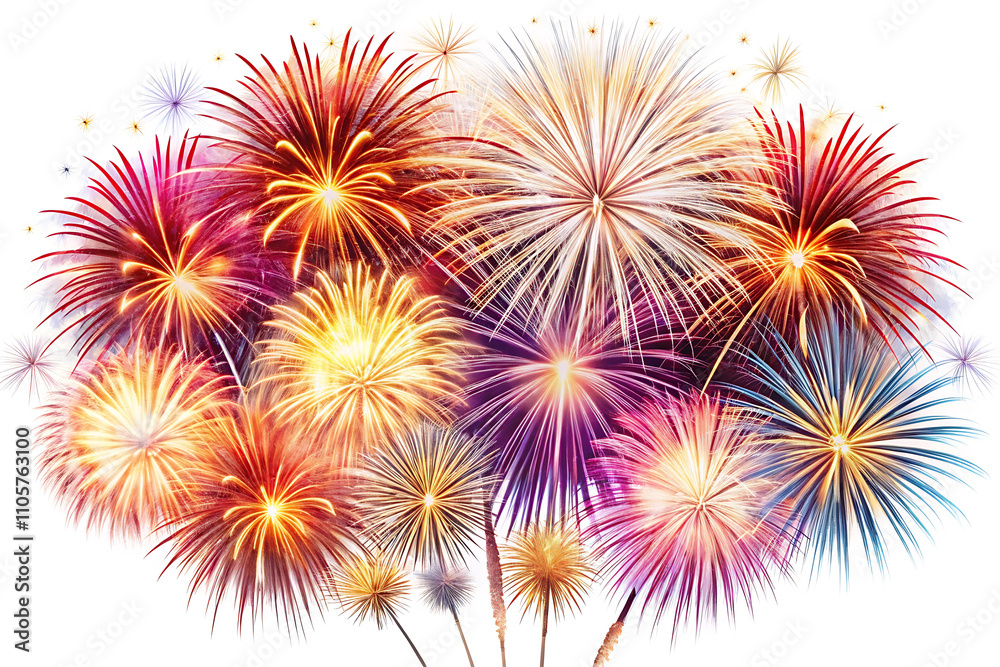 fireworks on the background fireworks on the background