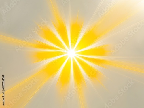 Abstract Yellow and White Sunburst Background