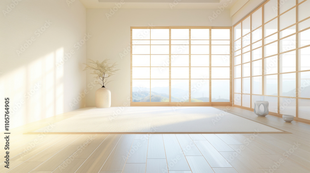 Fototapeta premium emtry livingroom japan style