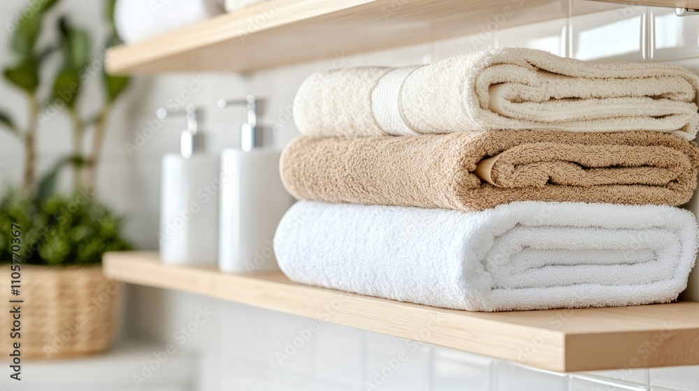 Transform Your Bathroom with Space-Saving Storage Solutions Discover innovative, sleek bathroom racks in natural tones, maximizing organization and minimizing clutter Modern design concepts for