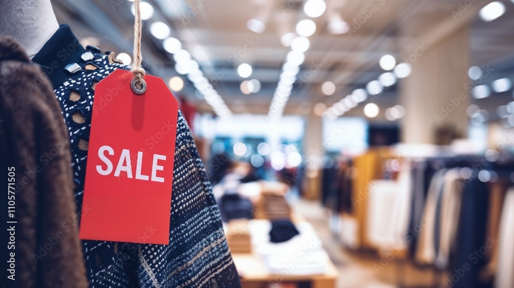 Fototapeta premium Sale sign in a shop